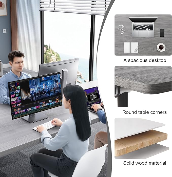 Conference Table, 55.1''Folding Conference Room Table - Image 5