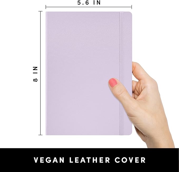 PAPERAGE Dotted Journal Notebook, 160 Pages, Medium 5.6 in x 8 in - Image 2