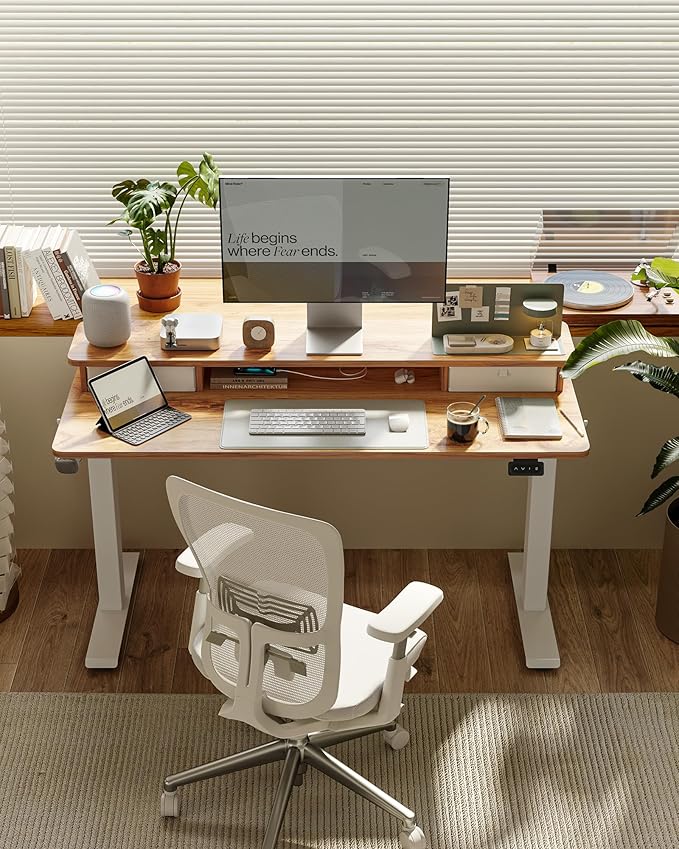 FEZIBO 40 x 24 Inch Height Adjustable Electric Standing Desk - Image 3