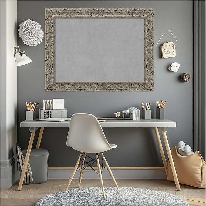 Amanti Art Silver Framed Magnetic Board 25x33 Medium Vision Board - Image 6