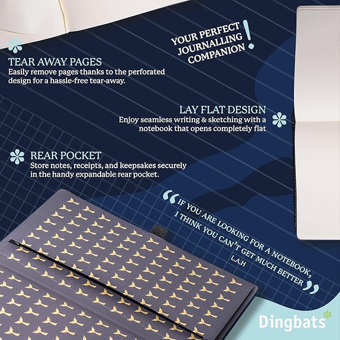 Dingbats* - Wildlife Plain Extra Large A4 Notebook - PU Leather Hardcover - Image 5