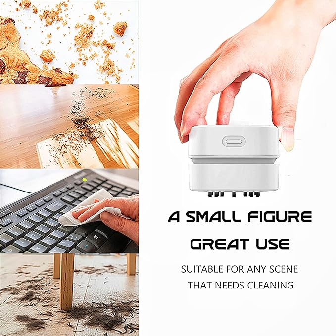 TRZLIFE Desk Vacuum Cleaner, Rechargeable and Durable Mini Desktop Vacuum - Image 8