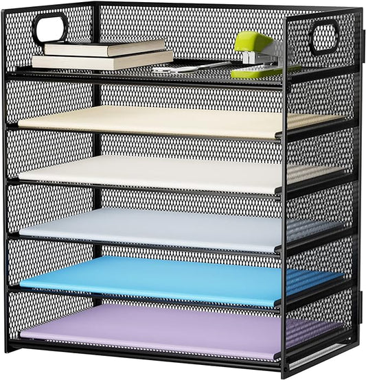 Marbrasse 6 Tier Paper Organizer Letter Tray by Marbrasse