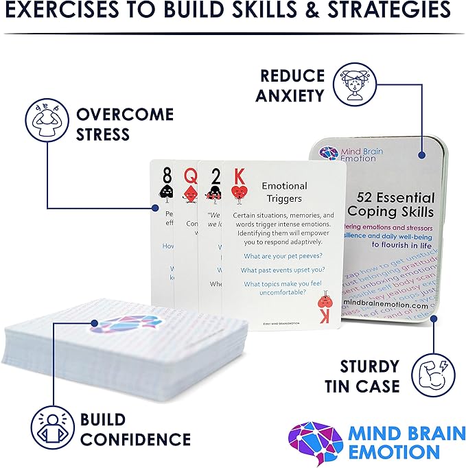 Mind Brain Emotion 52 Essential Coping Skills Cards - Image 2