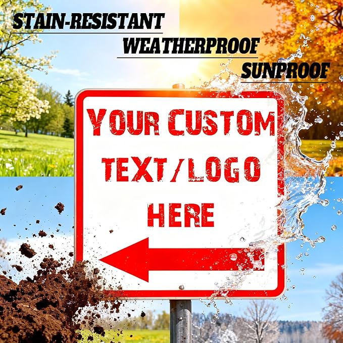 Custom Square Up Arrow Metal Signs - Image 3