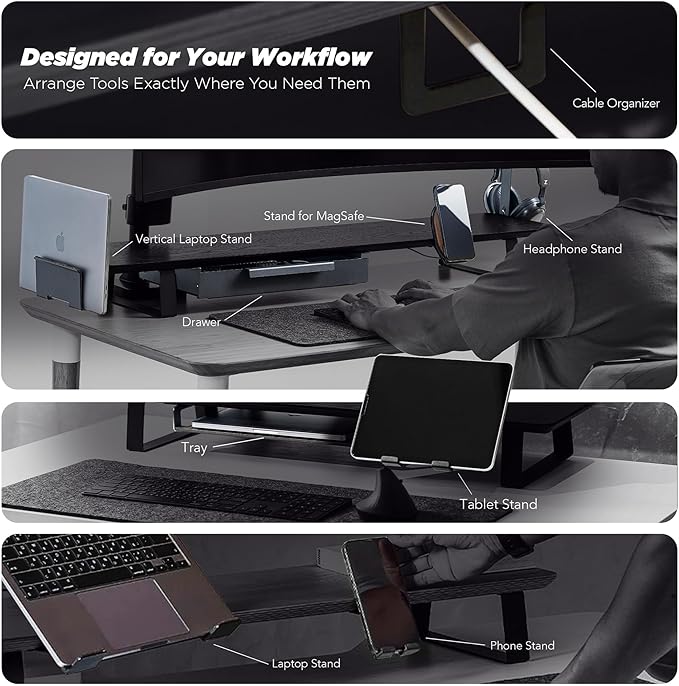 ULTRARM Moodular Add-ons Laptop Tray Stand Black MSA-LT - Image 8