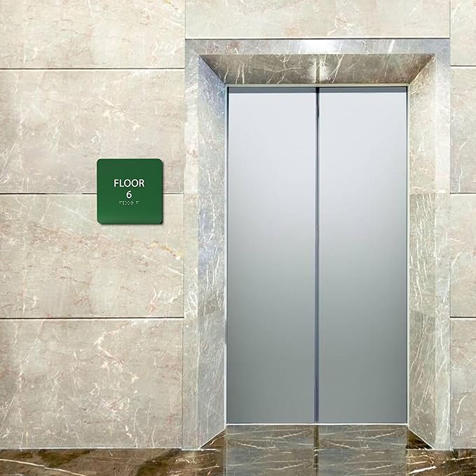 Royal ADA Floor 6 Sign with Braille – Made from Durable Acrylic and Ready to - Image 5