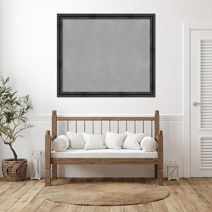 Amanti Art Black Framed Magnetic Board 45x53 Oversize Vision Board - Image 6