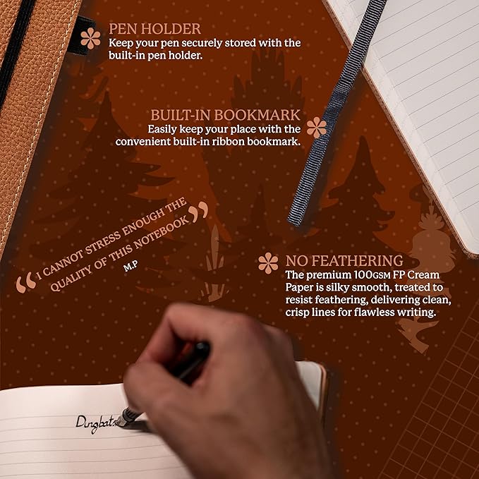 Dingbats* - Wildlife A4 Blank Notebook - Extra Large Hardcover PU Leather - Image 3