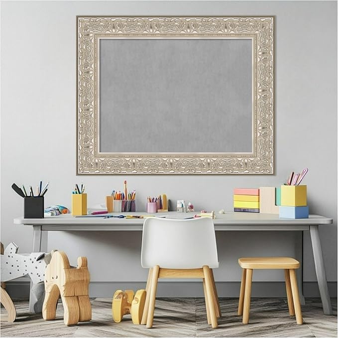 Amanti Art Silver Framed Magnetic Board 25x31 Medium Vision Board - Image 5