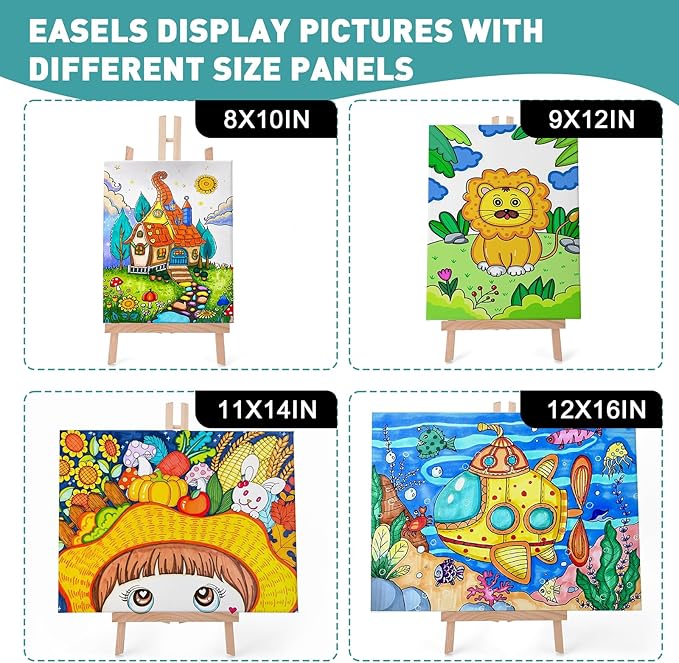 ESRICH 12Pack16in Tabletop Easel, Tabletop Easel - Image 6