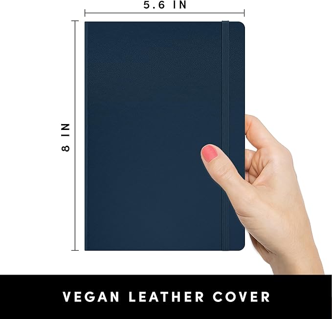 PAPERAGE Lined Journal Notebook, 252 Pages, Medium 5.6 in x 8 in - Image 2