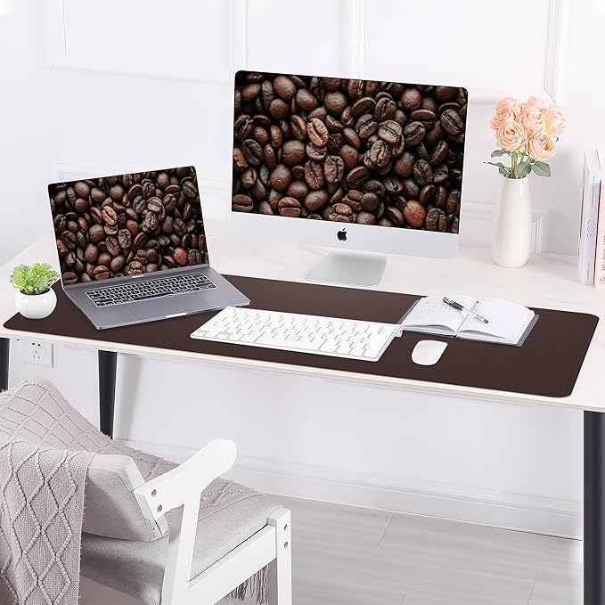 Leather Desk pad Protector, Large Desk mat - Image 5