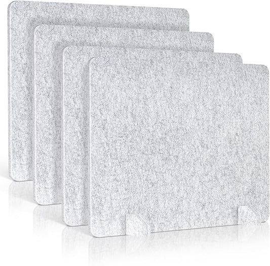 AMUSIGHT 4 Pack Acoustic Desk Dividers by AMUSIGHT