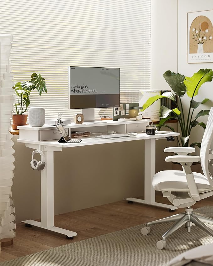 FEZIBO 55 x 24 Inch Height Adjustable Electric Standing Desk - Image 2