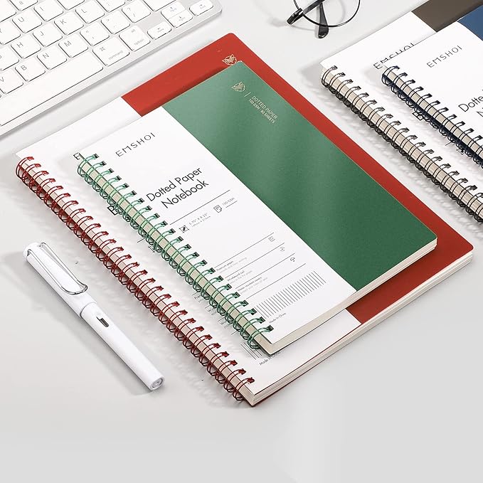 EMSHOI Dotted Journal Spiral Notebook 5.7" x 8.22" - Image 7