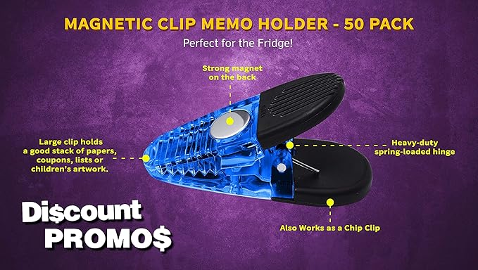 50 Magnetic Memo Holders Set - Image 3