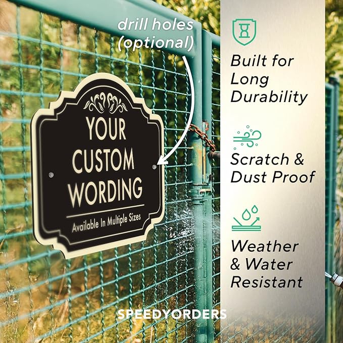 Custom Metal Decorative Signs, Personalized Aluminum, Custom Driveway Signs - Image 6