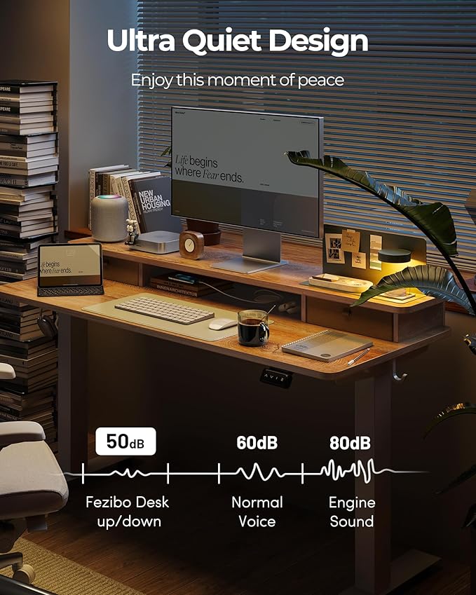 FEZIBO 40 x 24 Inch Height Adjustable Electric Standing Desk - Image 9