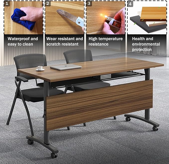LKATOR Conference Table, Folding Office Tables - Image 5
