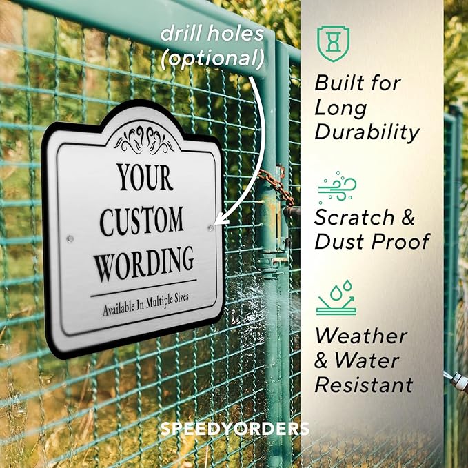 Custom Decorative Metal Signs, Personalized Aluminum Driveway Sign, Waterproof - Image 6