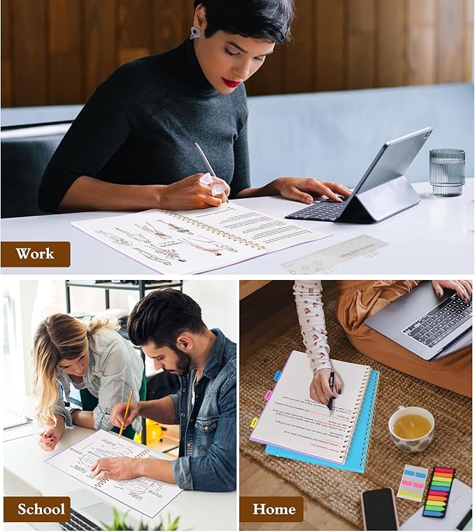 Dotted Notebook, Spiral Notebook Journal 8.5” x 11”, A4 Large Dot Grid Notebooks - Image 7