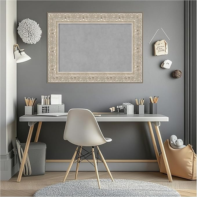 Amanti Art Silver Framed Magnetic Board 23x31 Medium Vision Board - Image 7