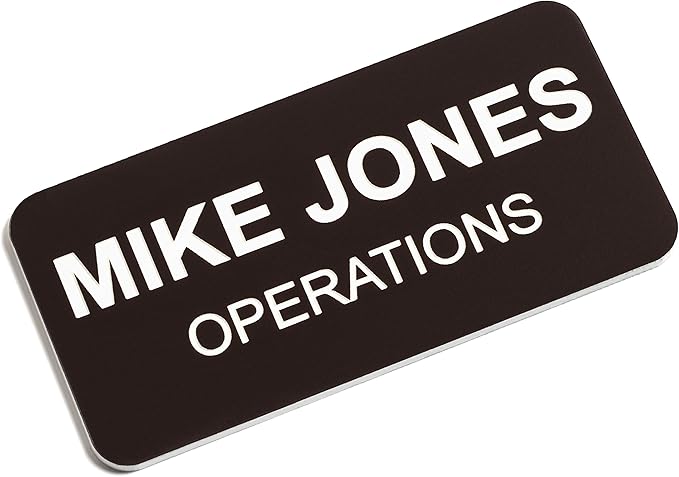 Custom Engraved Name Tag Badges – Personalized Identification by ProvidenceEngraving