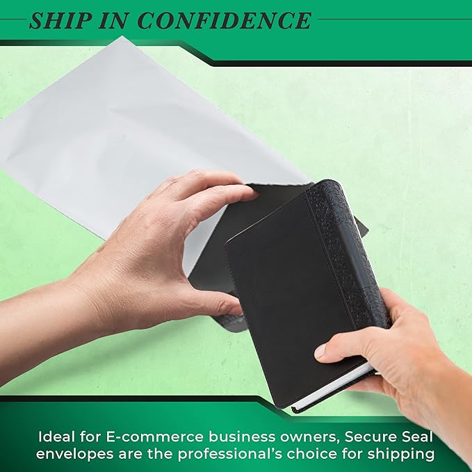 1000 Pack Secure Seal White Poly Mailers Shipping Bags - Image 2