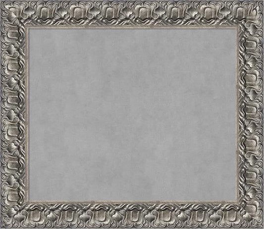 Amanti Art Silver Framed Magnetic Board 26x30 Medium Vision Board by AmantiArt