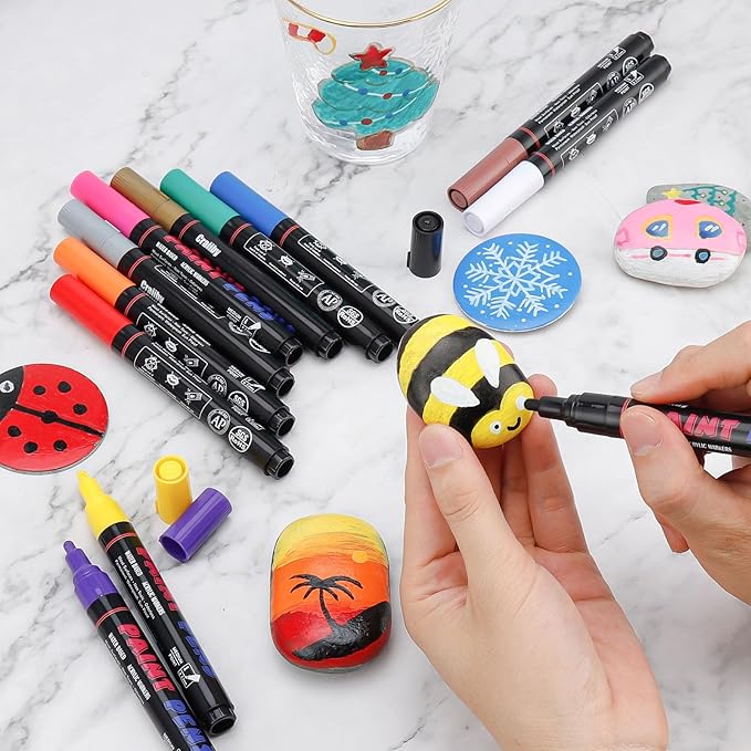 Craiiby White Paint Pens Paint Markers - Image 7