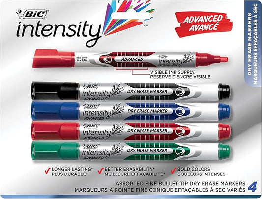 BIC Magic Marker Dry-Erase Markers, Pocket Style, Bullet Point by BIC