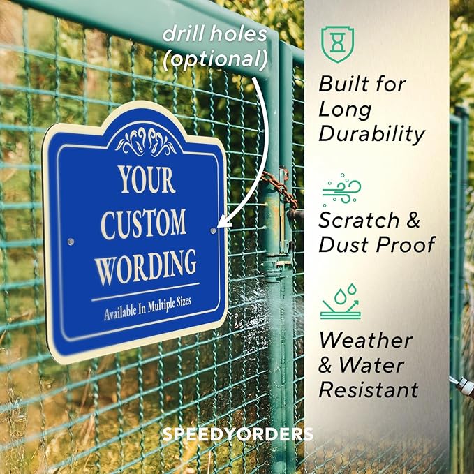Custom Decorative Outdoor Metal Signs, Personalized Aluminum Signs, Customized - Image 6
