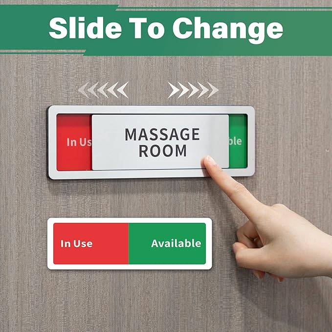 Psychologist Office Door Sign, Do Not Disturb- In Use/Available Slider Signs - Image 5