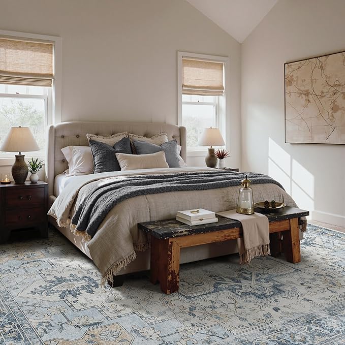 GENIMO 6x9 Area Rugs for Living Room, Non Slip Machine Washable Rugs, Low Pile - Image 10