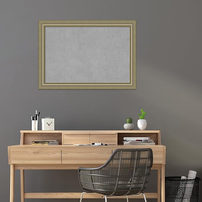 Amanti Art Silver Framed Magnetic Board 29x41 Large Vision Board - Image 6