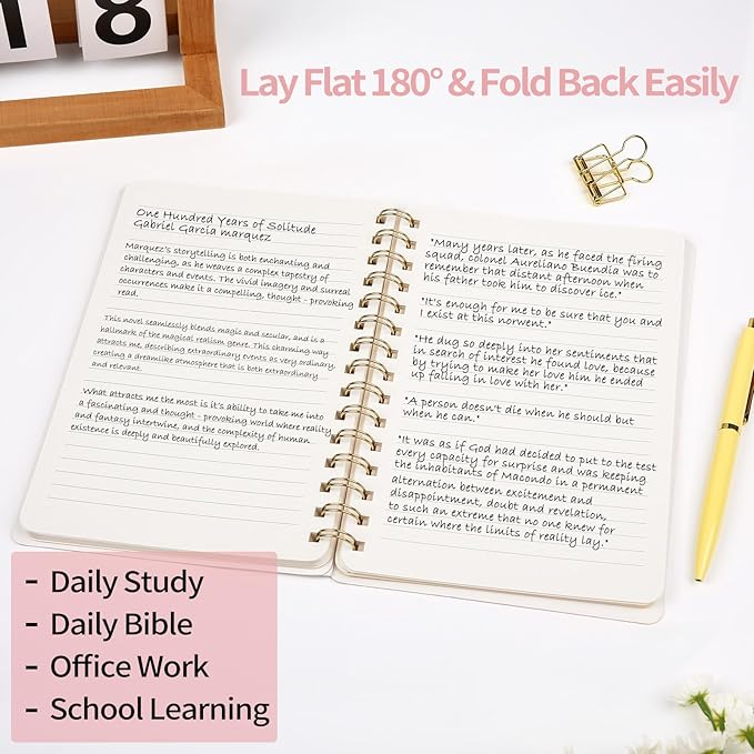Oneirom Spiral Notebook-6.10" x 8.19" College Ruled Journal - Image 6