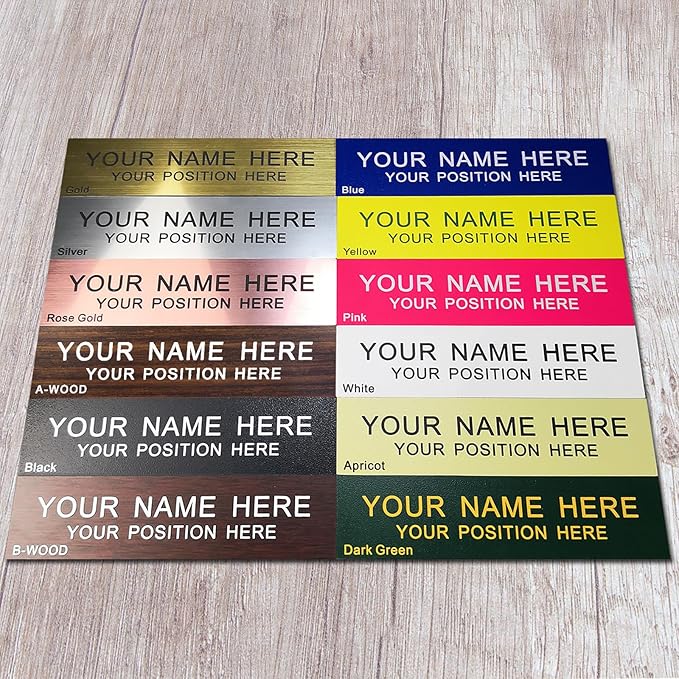 Personalized Office Name Plate 2"x10" Customize Wall Door Sign NamePlate - Image 2