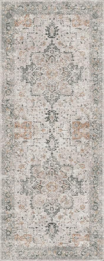 GENIMO 3x14 Runner Rugs for Hallway, Machine Washable Non Slip Vintage Rugs - Image 6