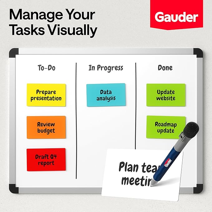 GAUDER Magnetic Dry Erase Labels | 30x Magnetic Labels | Dry Erase Magnets - Image 4