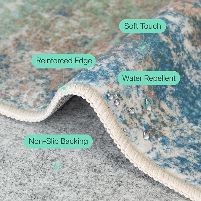 GENIMO Washable Rugs 4x6 Area Rugs - Image 7