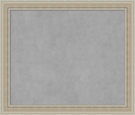 Amanti Art Silver Framed Magnetic Board 24x28 Medium Vision Board by AmantiArt