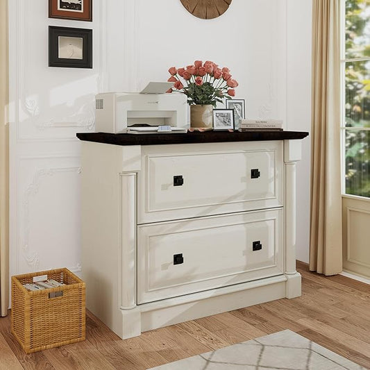 blini 2 Drawer File Cabinet Farmhouse Lateral File Cabinet by blini