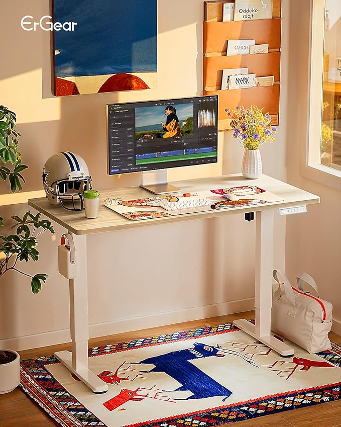 Ergear Height Adjustable Electric Standing Desk, 48x24 Inches Sit Stand up - Image 2
