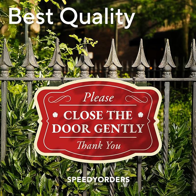 SPEEDYORDERS Custom Red Aluminum Sign, 18x12 In, Vintage Style, Weatherproof - Image 7