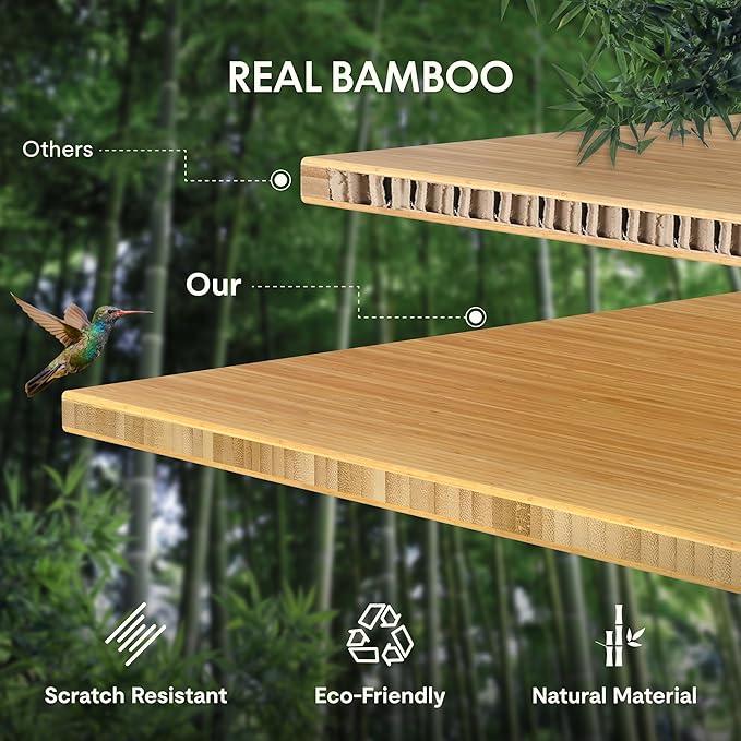 FLEXISPOT Bamboo Electric Standing Desk - Image 8
