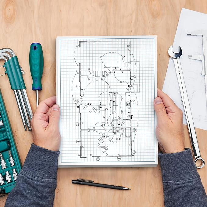 Graph Paper Pad for Blueprint Drawings, Engineering Drawing, and Planning - Image 5