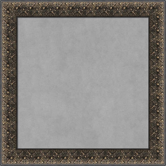 Amanti Art Black Framed Magnetic Board 25x25 Medium Vision Board by AmantiArt