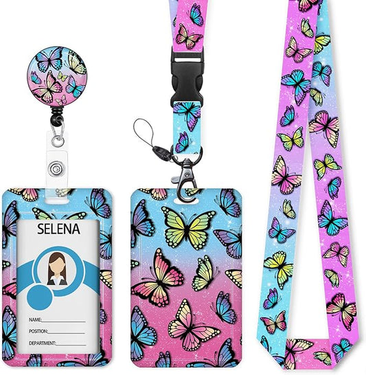 Lanyards for ID Badges Name Tags ID Card Holder, ID Badge Holder by Mcapirivo