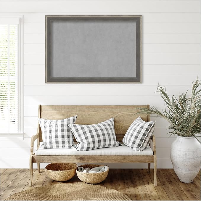 Amanti Art Grey Framed Magnetic Board 29x41 Large Vision Board - Image 6